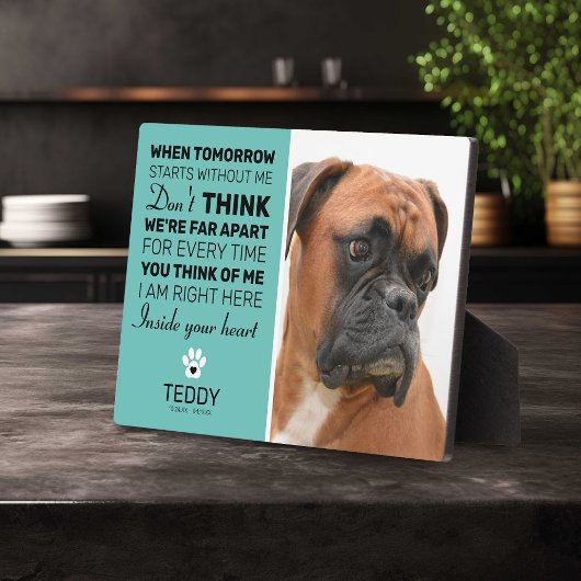 Memorial | Aquamarine Erinnerung Fotoplatte