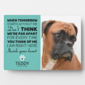 Memorial | Aquamarine Erinnerung Fotoplatte (Vorderseite)