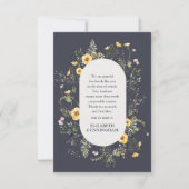 Memorial Aquarellfolien und Botanicals Dankeskarte (Vorderseite)