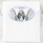 Memorial-Aufkleber - Foto Ovaler Aufkleber (Tasche)