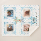 Memorial Baby Boy Foto Blanket Geschenk Sherpadecke (Vorderseite (Horizontal))
