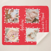Memorial Baby Loss Red Foto Blanket Geschenk Sherpadecke (Vorderseite (Horizontal))