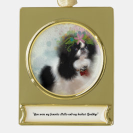 Memorial Banner-Ornament Gold