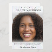 Memorial Beerdigung Foto Dankeschön Karte (Vorne/Hinten)