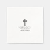 Memorial Beerdigung Griechisch Orthodox μνημενημεν Serviette (Vorderseite)