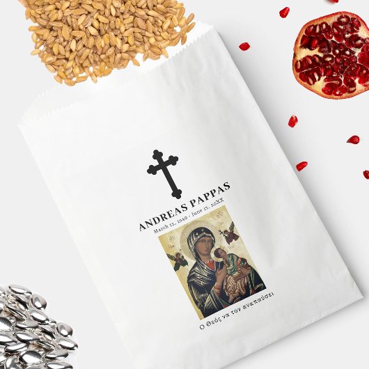 Memorial Beerdigung Griechisch Orthodox Kolyva Κλλ Geschenktütchen