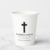Memorial Beerdigung Griechisch Orthodox Kolyva Κλλ Pappbecher (Vorderseite)