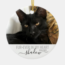 Memorial Beileid Foto FurEver in meinem Herzen Keramik Ornament