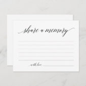 Memorial-Beileid freigeben Einladung (Vorne/Hinten)