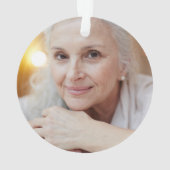 Memorial Beileid Keepake Sprichwort Foto Acryl Ornament (Rückseite)