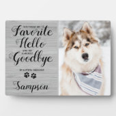 Memorial-Beileid Personalisiertes Foto beibehalten Fotoplatte (Vorderseite)