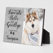 Memorial-Beileid Personalisiertes Foto beibehalten Fotoplatte (Seite)