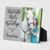 Memorial Beileid Personalisiertes Pferd Foto Fotoplatte (Seite)