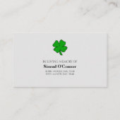 Memorial Beileid Picture Praetkarte Visitenkarte (Rückseite)