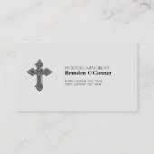 Memorial Beileid Picture Praetkarte Visitenkarte (Rückseite)