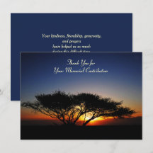 Memorial Beitrag Lone Acacia Tree Vielen Dank 