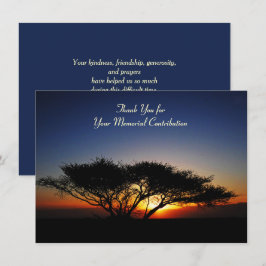 Memorial Beitrag Lone Acacia Tree Vielen Dank  Dankeskarte