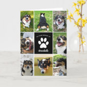 Memorial Benutzerdefinierte Dog-Collage für das li Karte (Gelbe Blume)