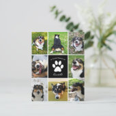 Memorial Benutzerdefinierte Dog-Collage für das li Postkarte (Stehend Vorderseite)