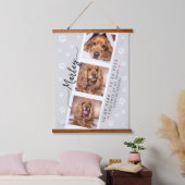 Memorial Benutzerdefinierte FotoCollage mit Paw Pr Wandteppich Mit Holzrahmen (Schlafzimmer)