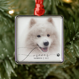 Memorial | Benutzerdefinierter Foto Dog Pfosten Dr Ornament Aus Metall