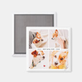 Memorial Bester Hund je Moderne Fotosammlung Magnet (Vorderseite/Rückseite)