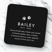 Memorial Bester Hund je Moderne Fotosammlung Quadratische Visitenkarte