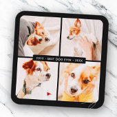 Memorial Bester Hund je Moderne Fotosammlung Quadratische Visitenkarte