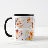 Memorial Bester Hund je Moderne Fotosammlung Tasse (Links)
