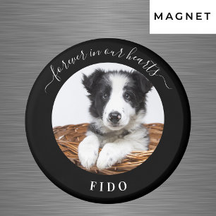 Memorial Black Foto Liebe immer Hunde Lieblingsmag Magnet
