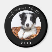 Memorial Black Foto Liebe immer Hunde Lieblingsmag Magnet (Vorne)