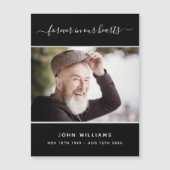 Memorial Black Foto Liebe immer Magnet (Vorderseite)