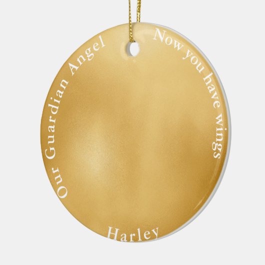 Memorial Black Lab Angel Art Custom Keramik Ornament (Links)