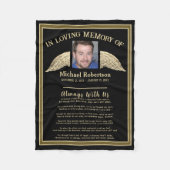 Memorial Blanket für benutzerdefiniertes Comformie Fleecedecke (Vorderseite)
