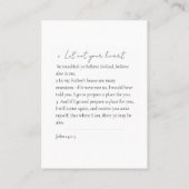 Memorial Blue and Gold Foto Beerdigung Keepake Visitenkarte (Rückseite)