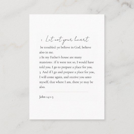 Memorial Blue and Gold Foto Beerdigung Keepake Visitenkarte (Rückseite)