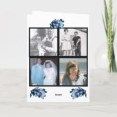 Memorial Blue Vergiss mich nicht das Blumenprogram Einladung (Rückseite)