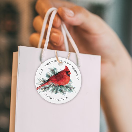 Memorial Blume Seds Kardinal Pine Foto Geschenkanhänger