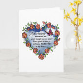 Memorial Butterfly Gedicht Karte (Gelbe Blume)