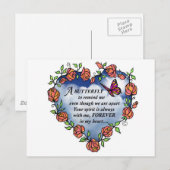 Memorial Butterfly Gedicht Postkarte (Vorne/Hinten)