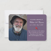 Memorial Card 2 Foto Kardinal (Vorderseite)
