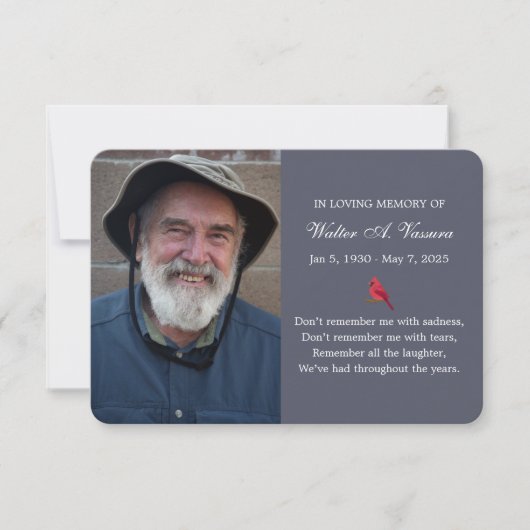 Memorial Card 2 Foto Kardinal (Vorderseite)