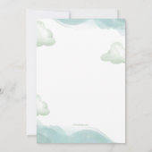 Memorial Card für Babyfußabzüge Ankündigung (Rückseite)