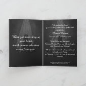 Memorial Card Into the light - goodbye my dear Karte (Innenseite)
