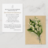 Memorial Card Visitenkarte (Vorne/Hinten)