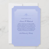 Memorial Card Winterbäume - Vielen Dank zurück Einladung (Rückseite)