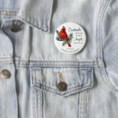 Memorial Cardinals Appear When Angels Are Near Button (Beispiel)