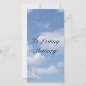 Memorial Cards "Blue Sky" (Vorderseite)