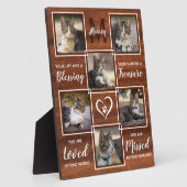 Memorial Cat Einzigartige FotoCollage Fotoplatte (Seite)