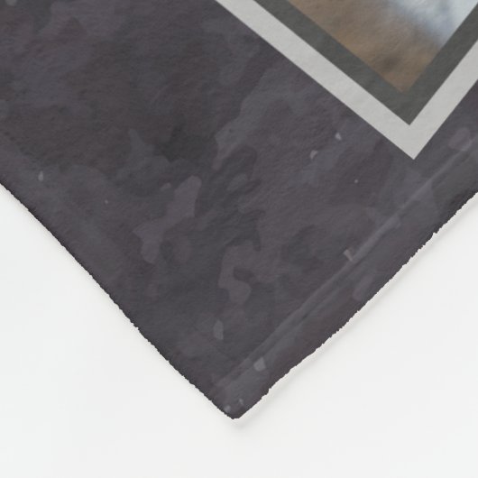 Memorial Cat FotoCollage Fleecedecke (Ecke)